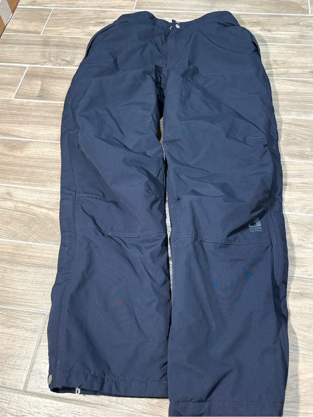 Carhartt Insulated Navy Shoreline Pants Men's Large Tall Storm Defender Bib Line